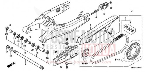 BRAS OSCILLANT CB600F39 de 2009